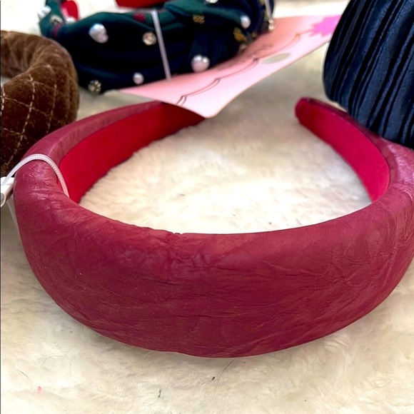 Time and Tru Brown and Red Velvet Hair Band Accessories Bundle - Picture 6 of 6